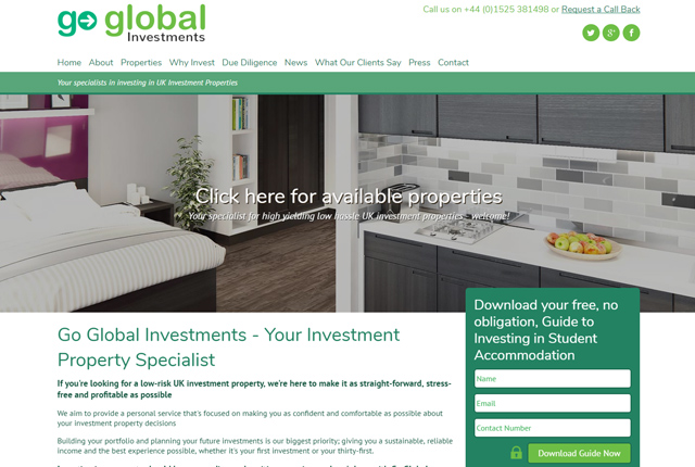 Go Global Investments converted to responsive layout