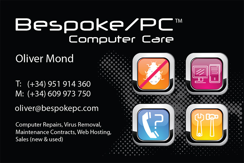 BespokePC Business Card Design